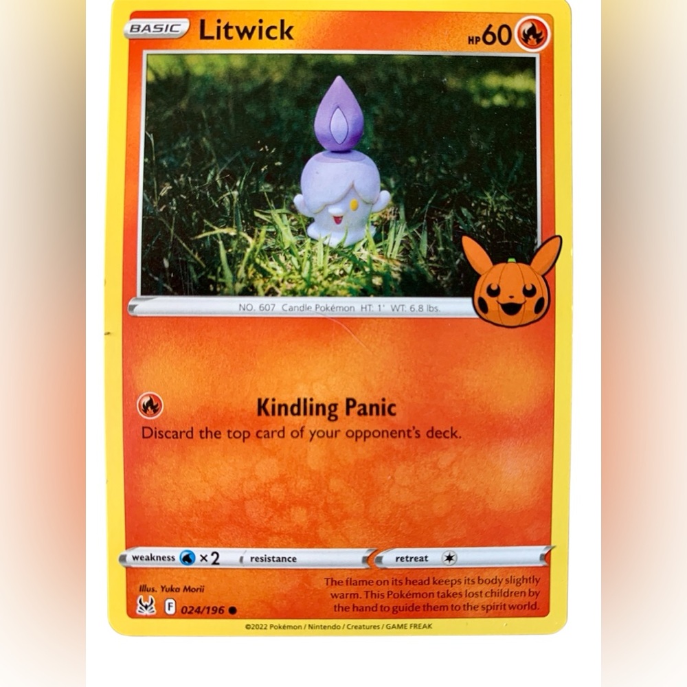 Litwick Pokemon TCG Card 024/196 Collectible